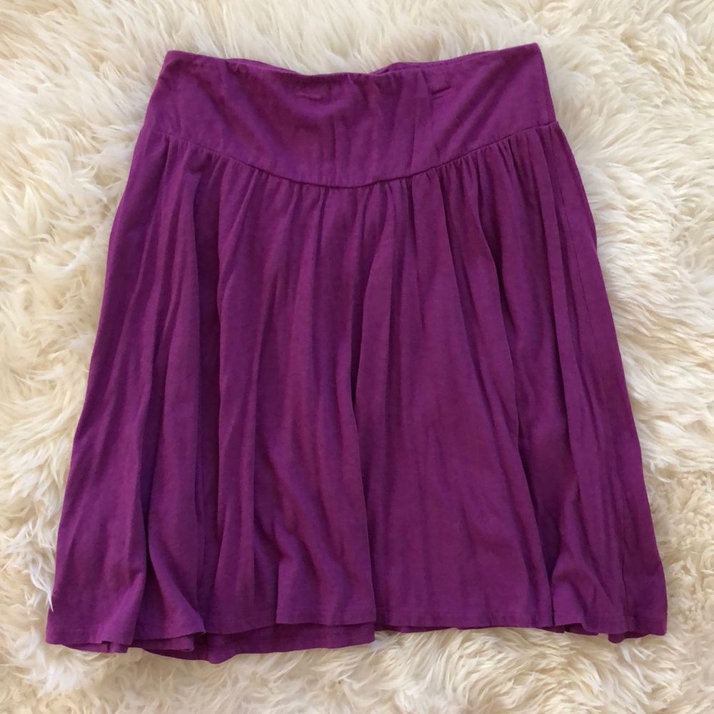 Old Navy Purple Jersey Skirt